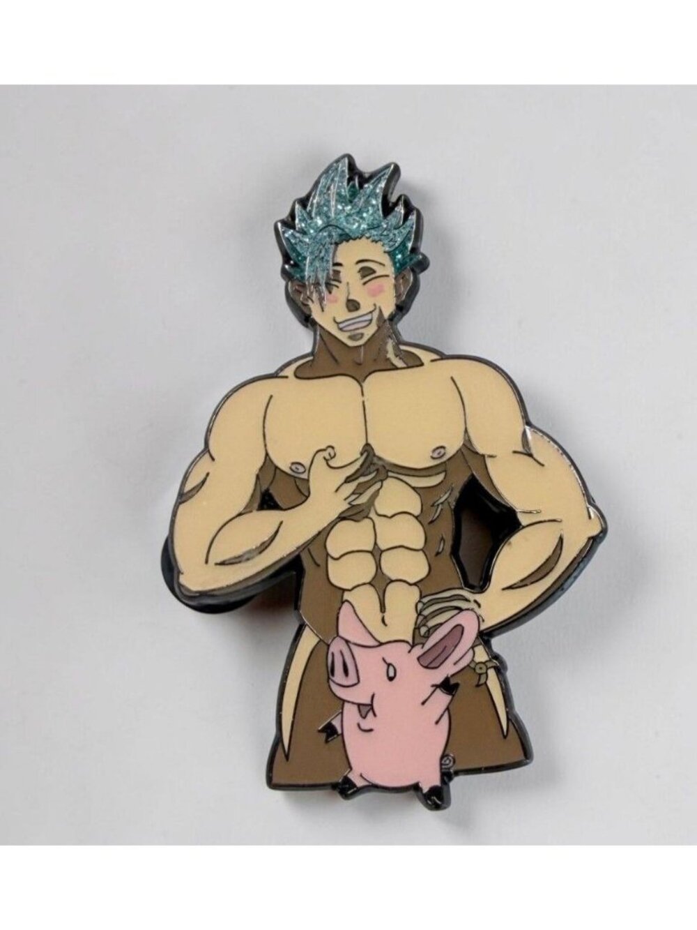Kinked Pins Anime Pig Manga Man Sexy Dude Enamel Pin Hat Lapel Badge Festival
